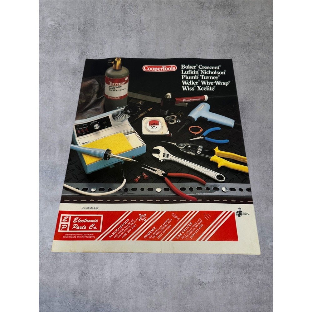 CooperTools 1985 Vintage Tool Catalog Weller Xcelite Wiss Brochure